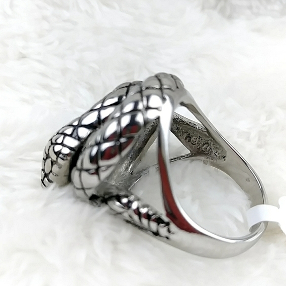 Serpent Snake Ring Hypoallergenic Unisex - Picture 9 of 15